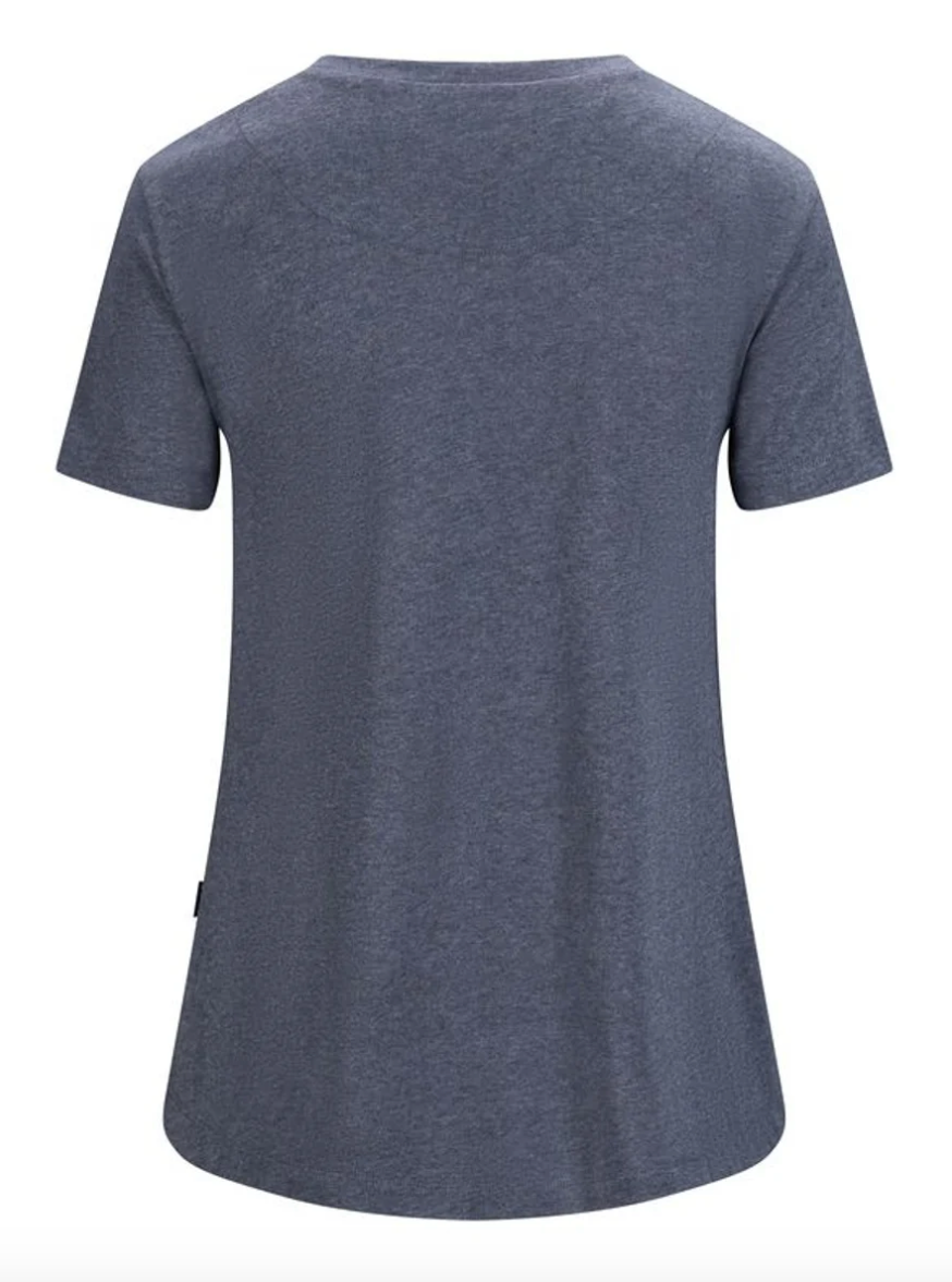 Jane Linen Tee Denim Blue