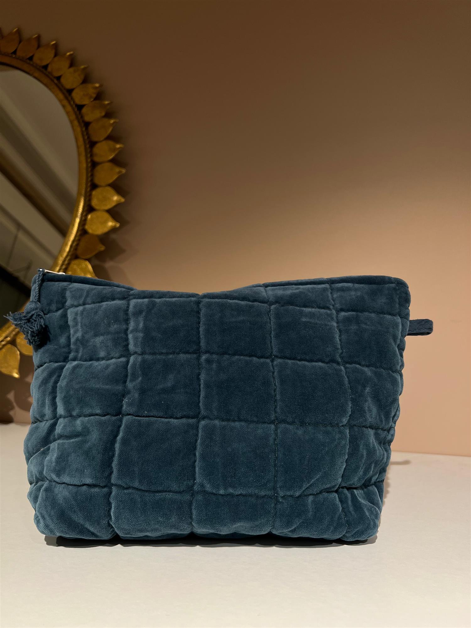 Toalettmappe Velour Atlantic Blue