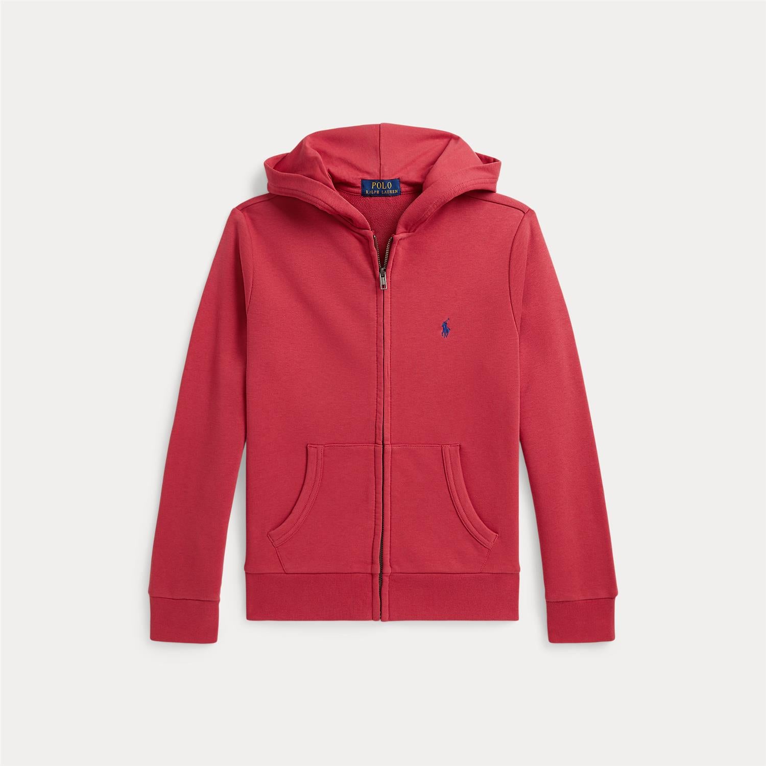 French Terry Full-Zip Hoodie Nantucket Red