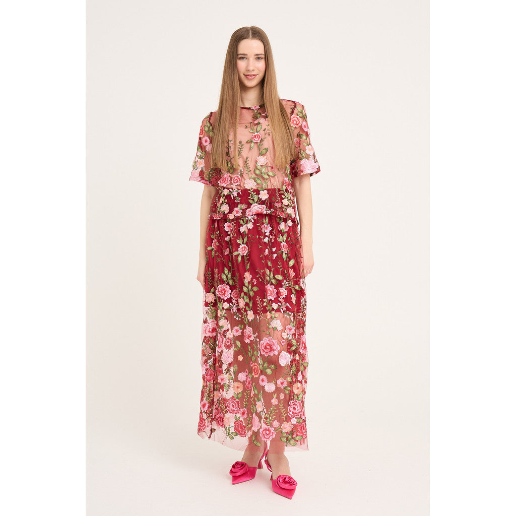 Fuschia Skirt Bordeaux/Rose