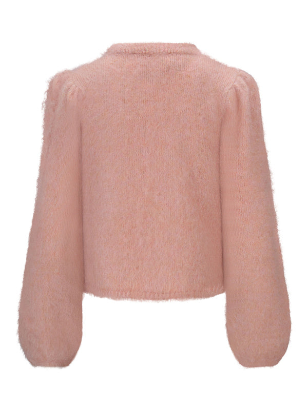 Amelia Chunky Cardigan Dusty Pink