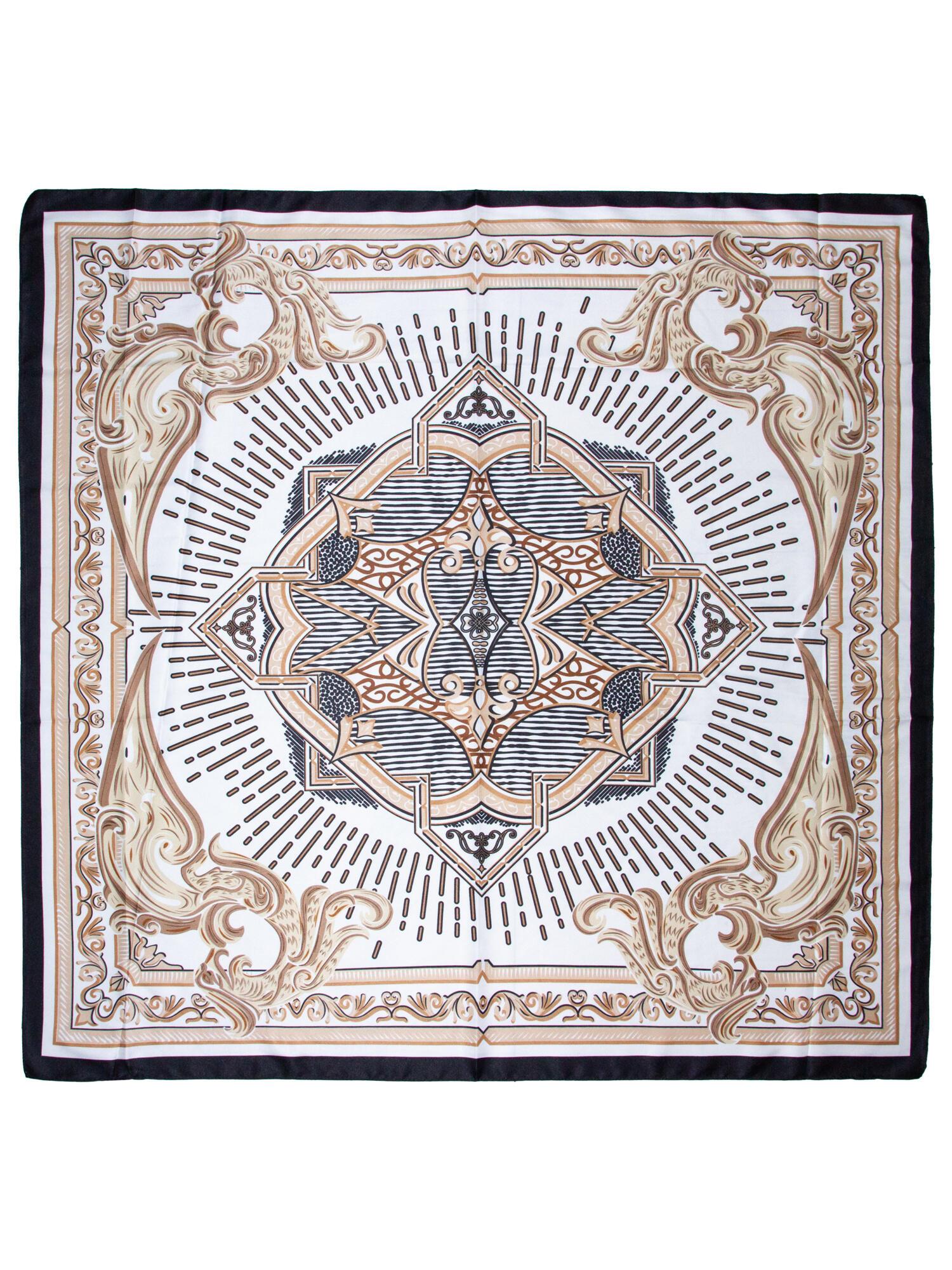 Skjerf Mønstrtet 90x90 Sort