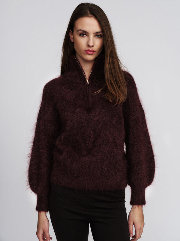 Li Chunky Sweater Oxblood