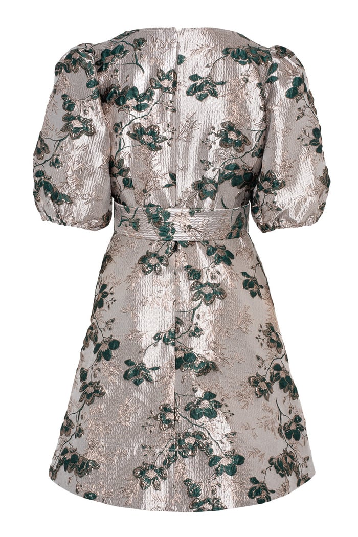 Bernadotte Dress Green Flower