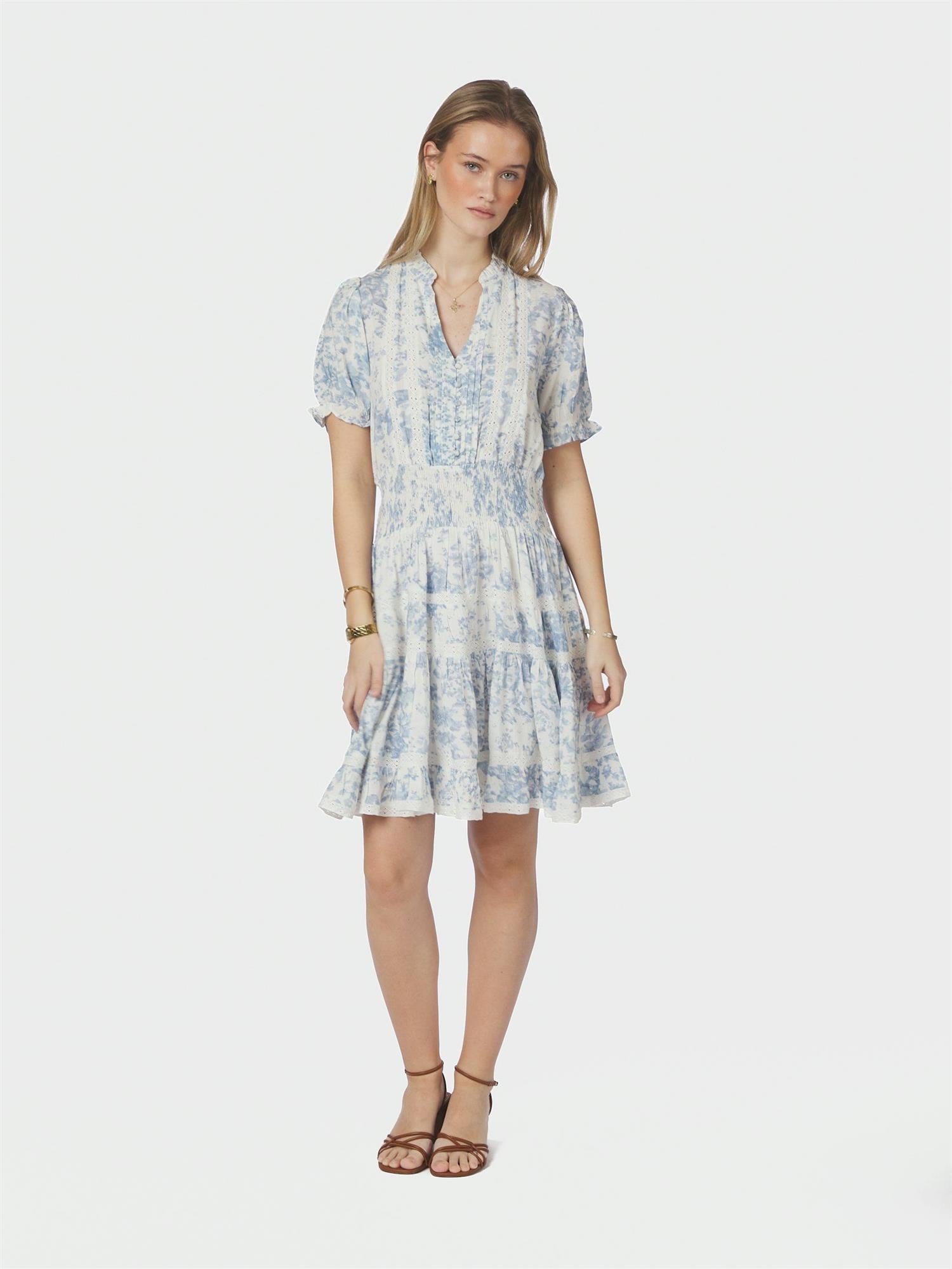Constance Porcelain Dress Light Blue