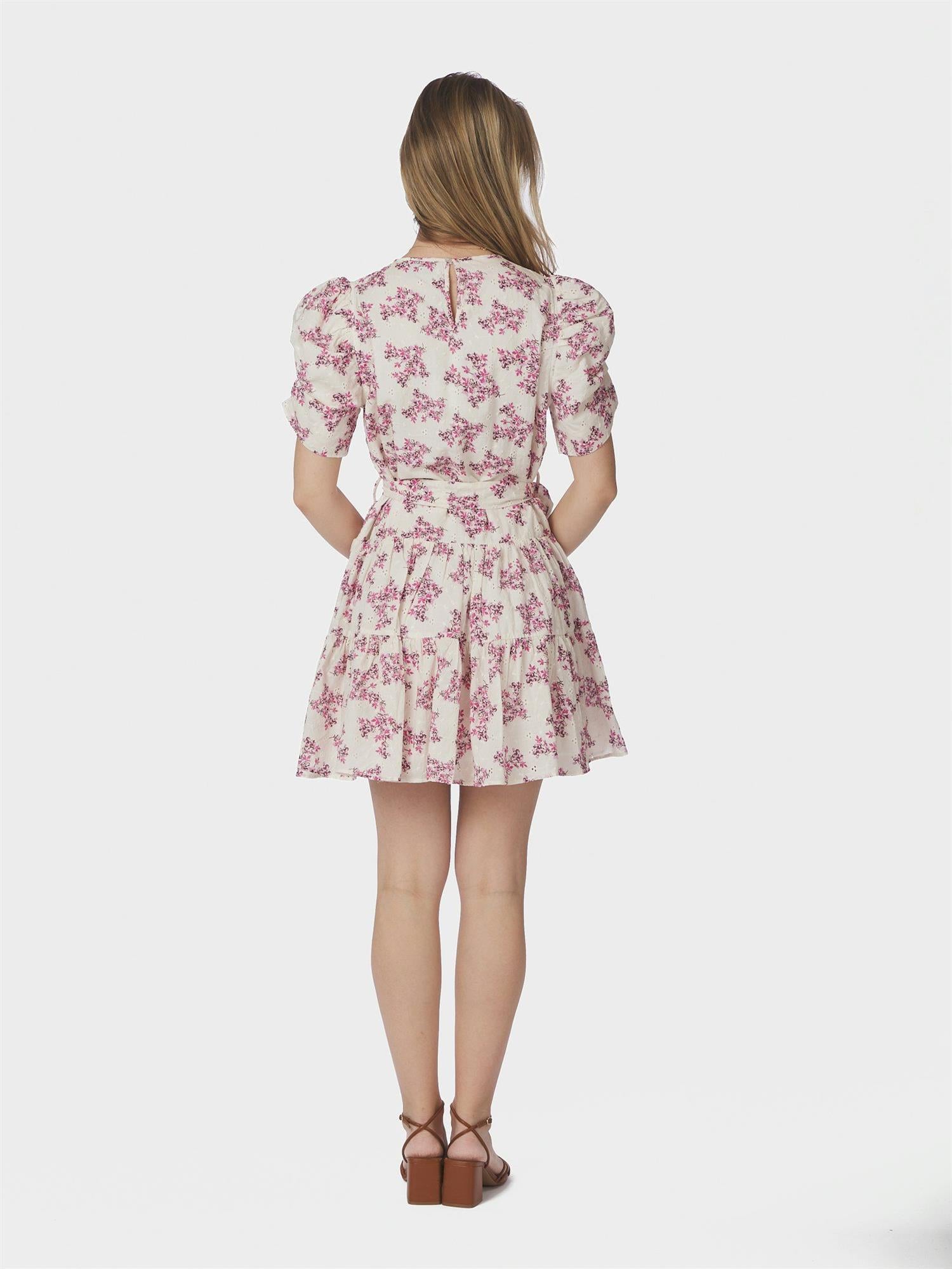 Annitas Starling Flower Dress Fuchsia