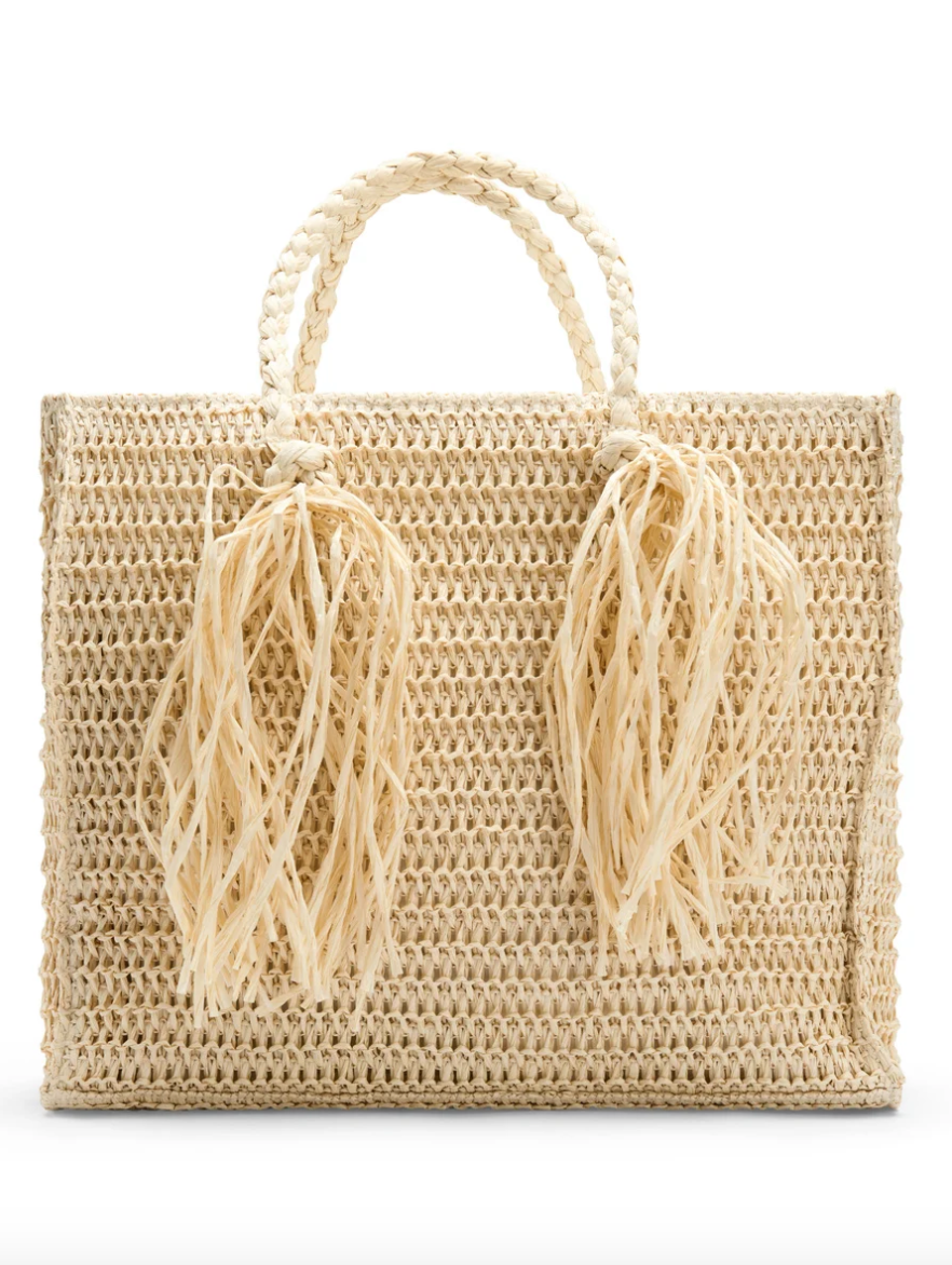 Rikke Straw Bag Beige