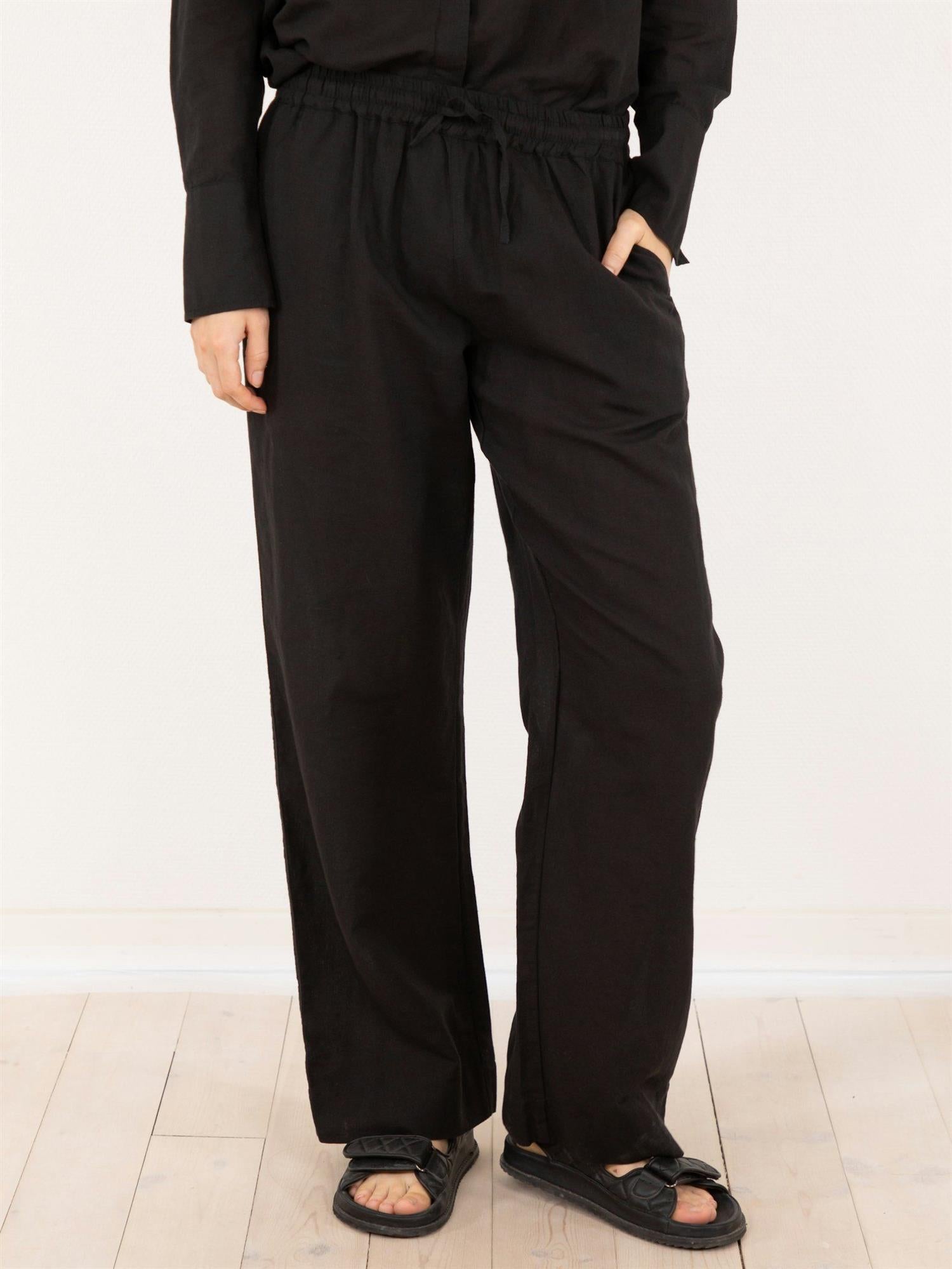 Sonar Linen Pants Black