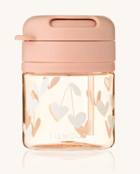 Pavia Tritan Straw Cup 280ML Sweethearts/Pale Tuscany