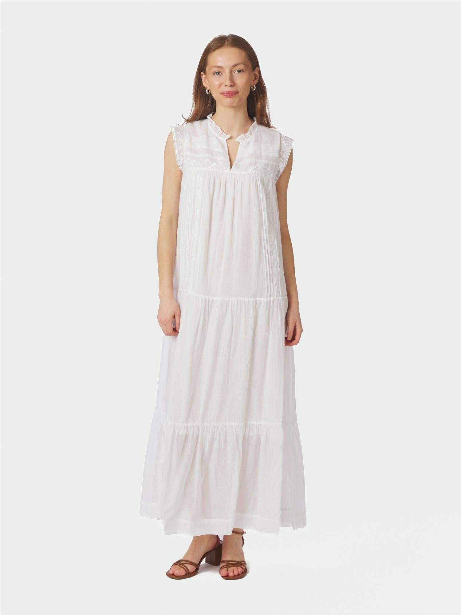 Veana S Voile Maxi Dress White