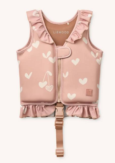 Dove Swim Vest W Frill Sweethearts/Pale Tuscany
