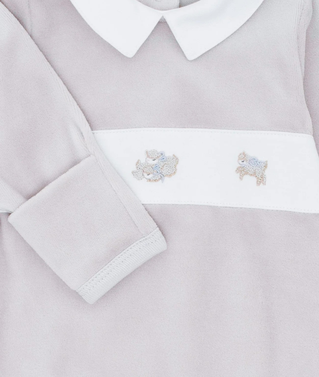 Counting Sheep Aubrey Footie Grey