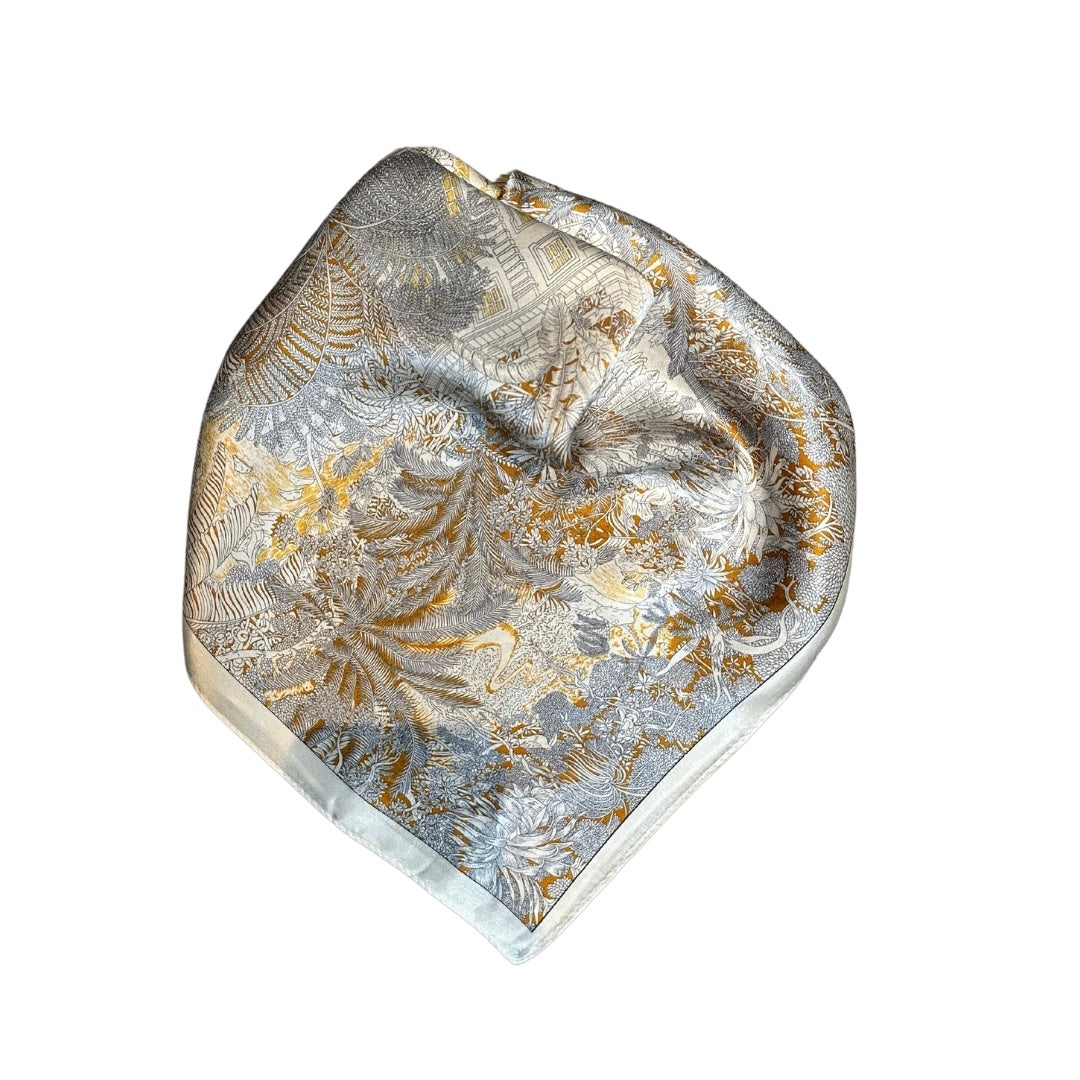 Silkeskjerf Blå/Gul #35