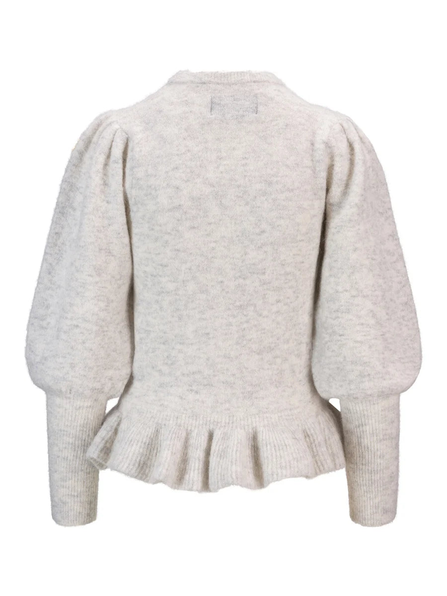 Nala Alpaca Sweater Light Grey Melange