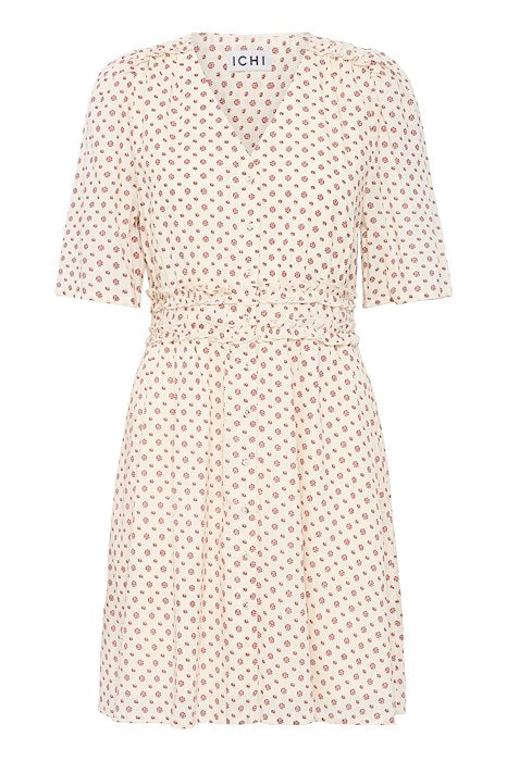 Ursula Dress Fired Brick Flower