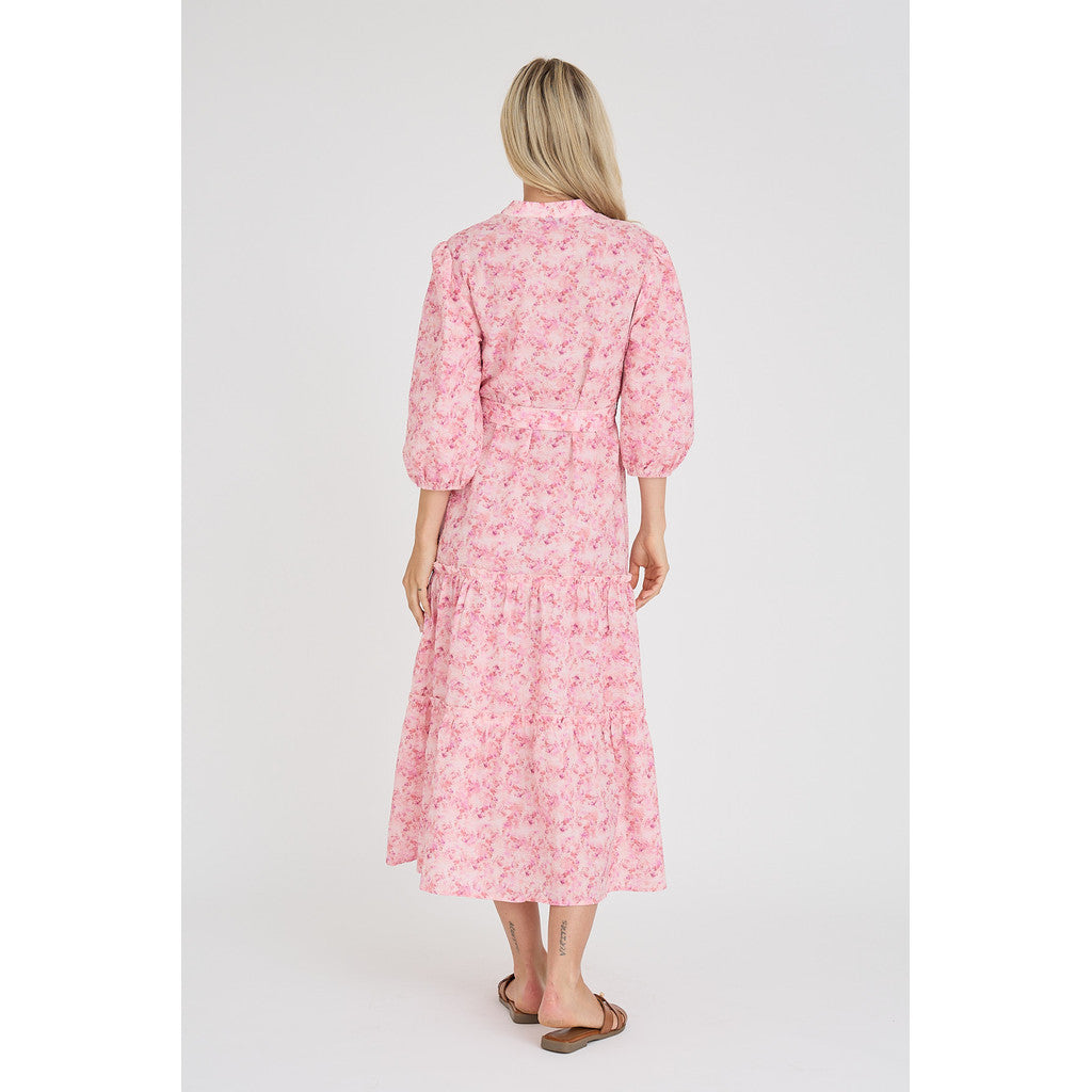 Kate Long Dress Rose Hot Pink