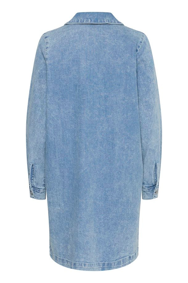 Bonnies Dress Light Blue Washed