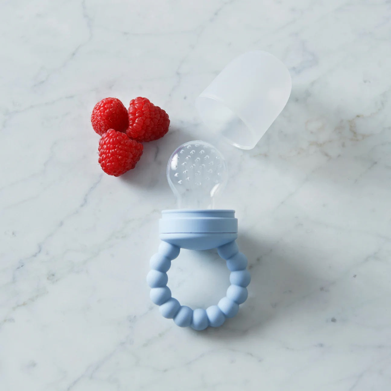 Bubble Fruit Feeder Pale Blue
