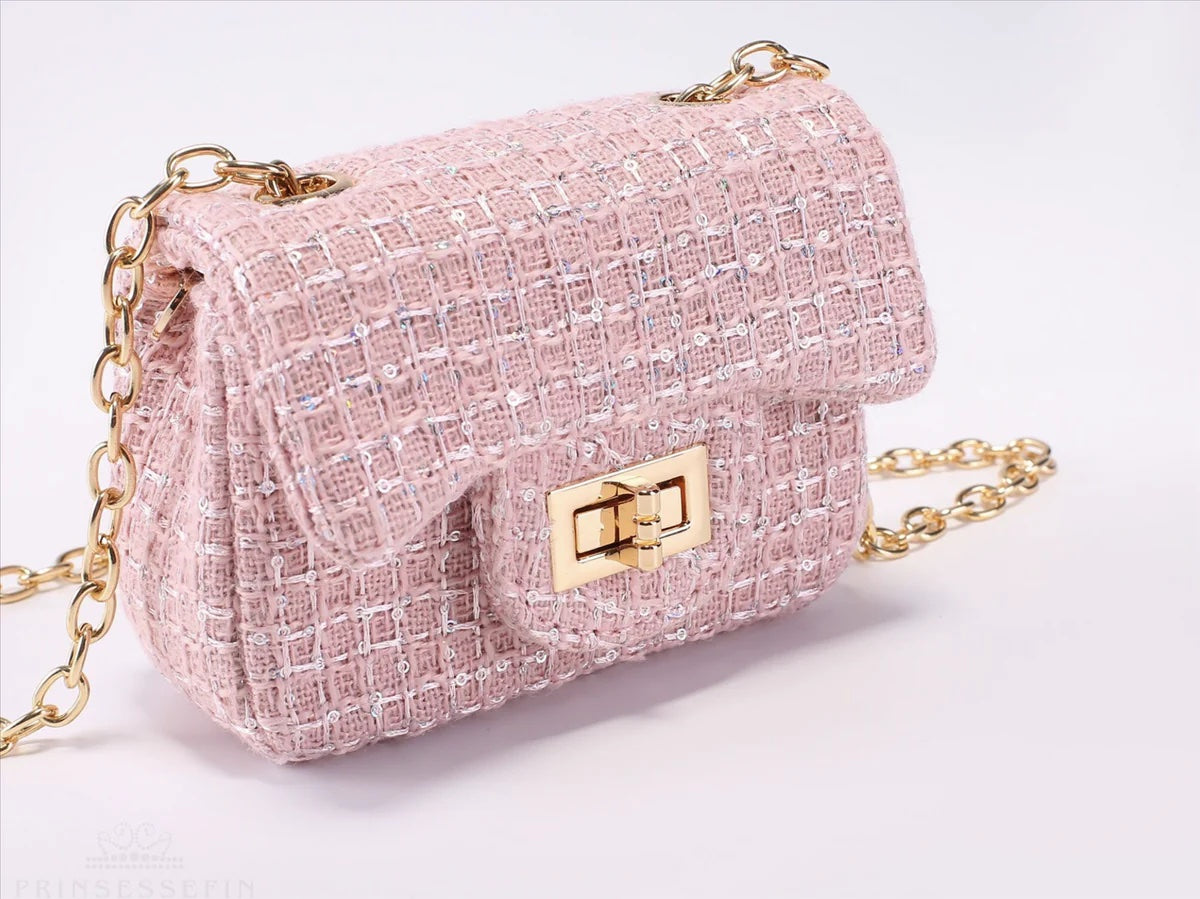 Isadora Plaid Handbag Sequin Quartz - Small