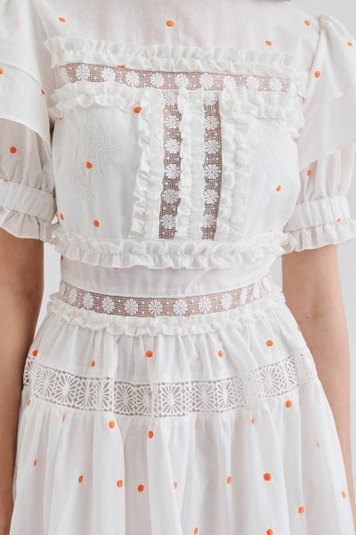 Iro Mini Dress White Papaya