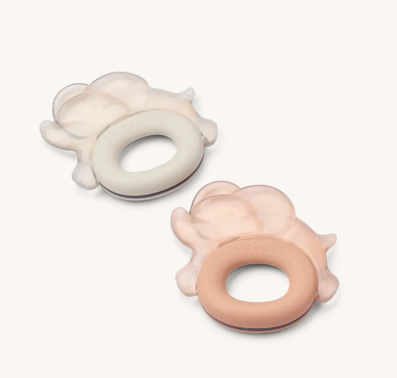 Rita Elephant Cooling Teether 2-Pack Pale Tuscany/Sandy