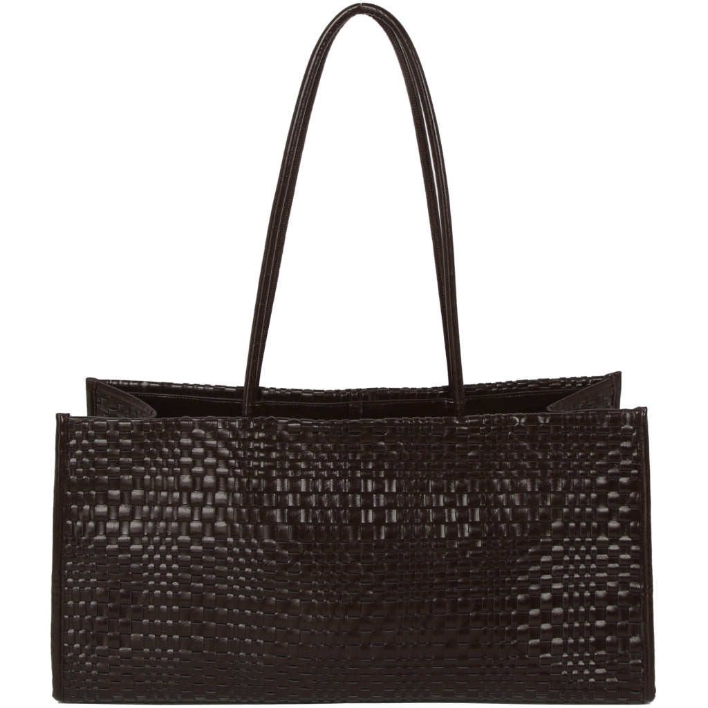 Hannah Raw Structure Braided Umber Brown
