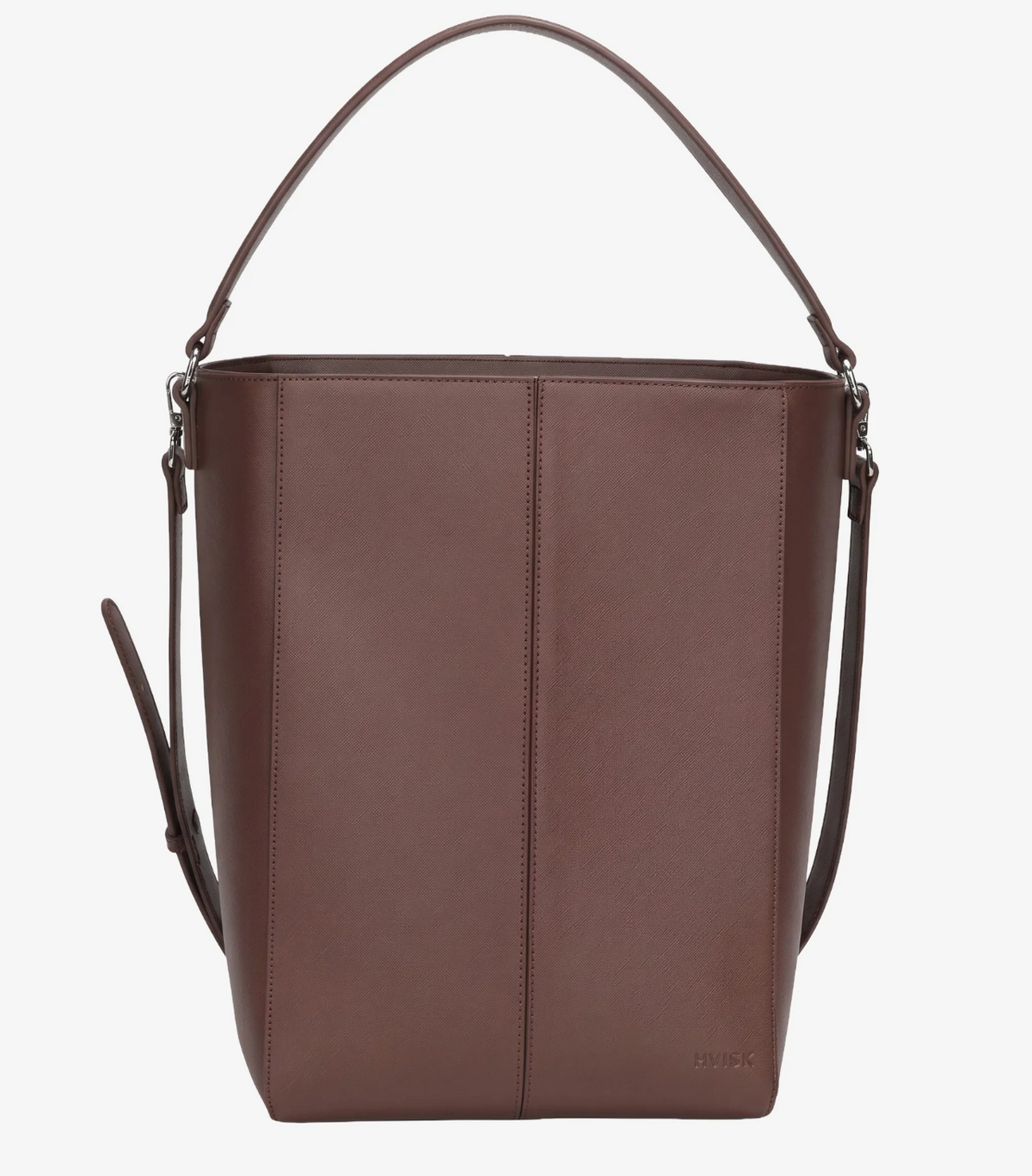 Casset Saffiano Dark Brown