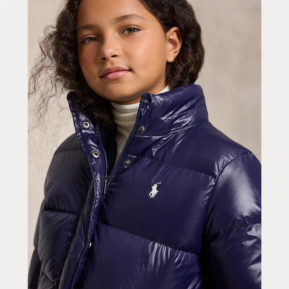 Down Hooded Jacket Newport Navy