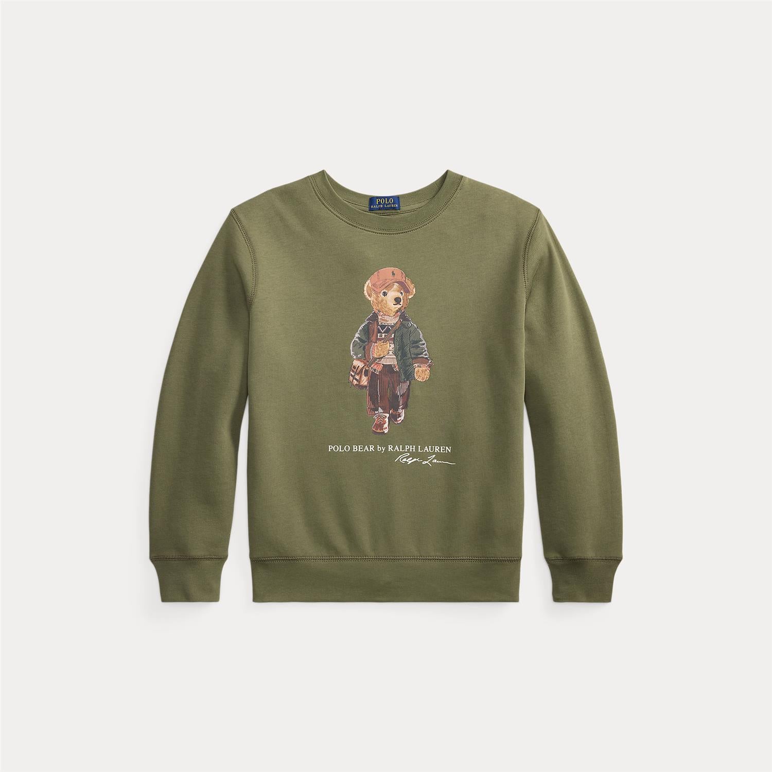 Polo Bear Fleece Sweatshirt Cruise Olive