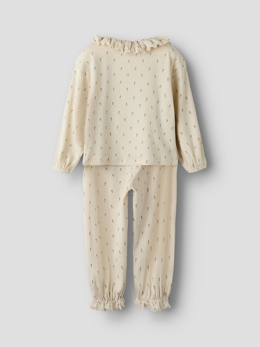 Gago Rua Loose Night Set Turtledove/Floral