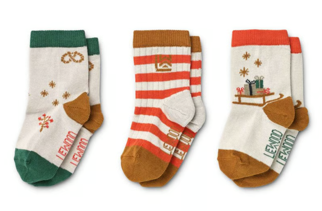 Silas Socks 3-Pack Holiday/Sandy