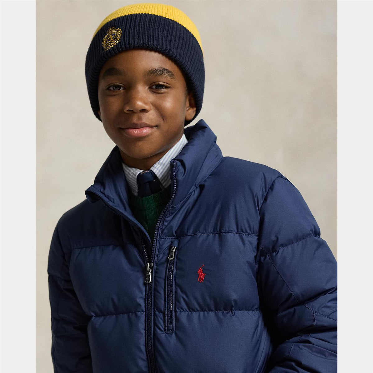 The Gorham Down Hooded Jacket Newport Navy