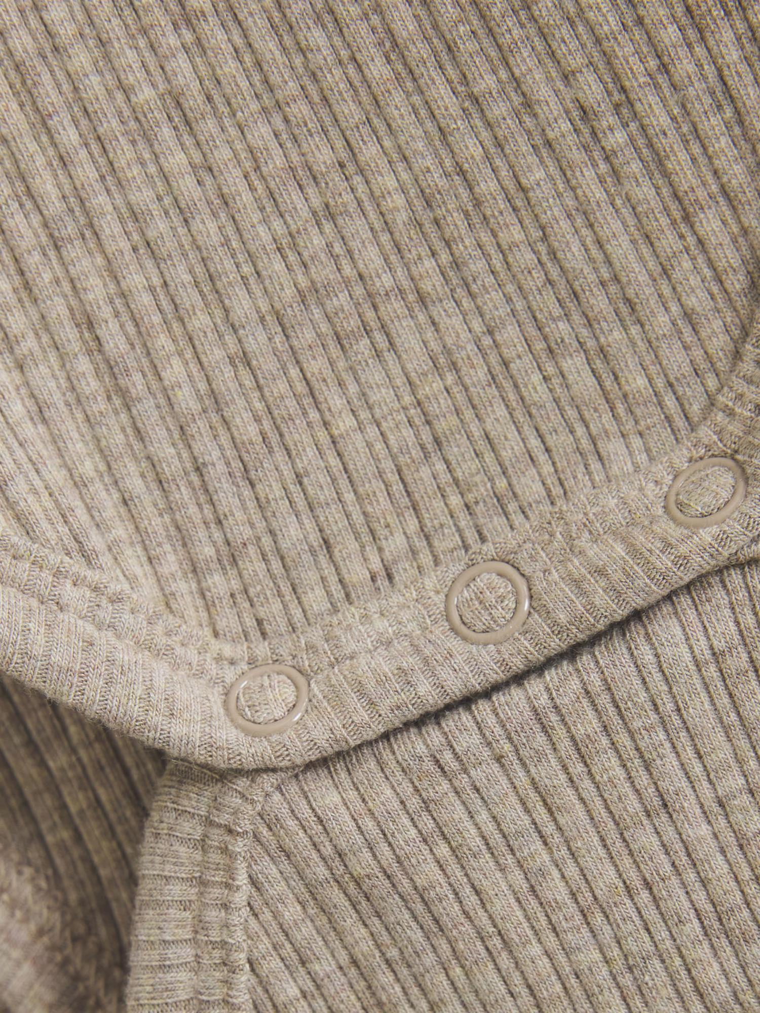 Body Ls Rib White Pepper Melange