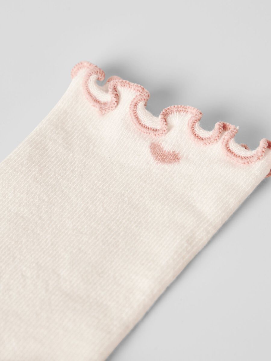 Fiducia Sock Coconut Milk/Misty Rose