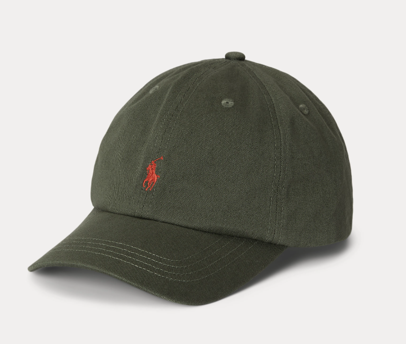 Cotton Chino Ball Cap Mint Olive