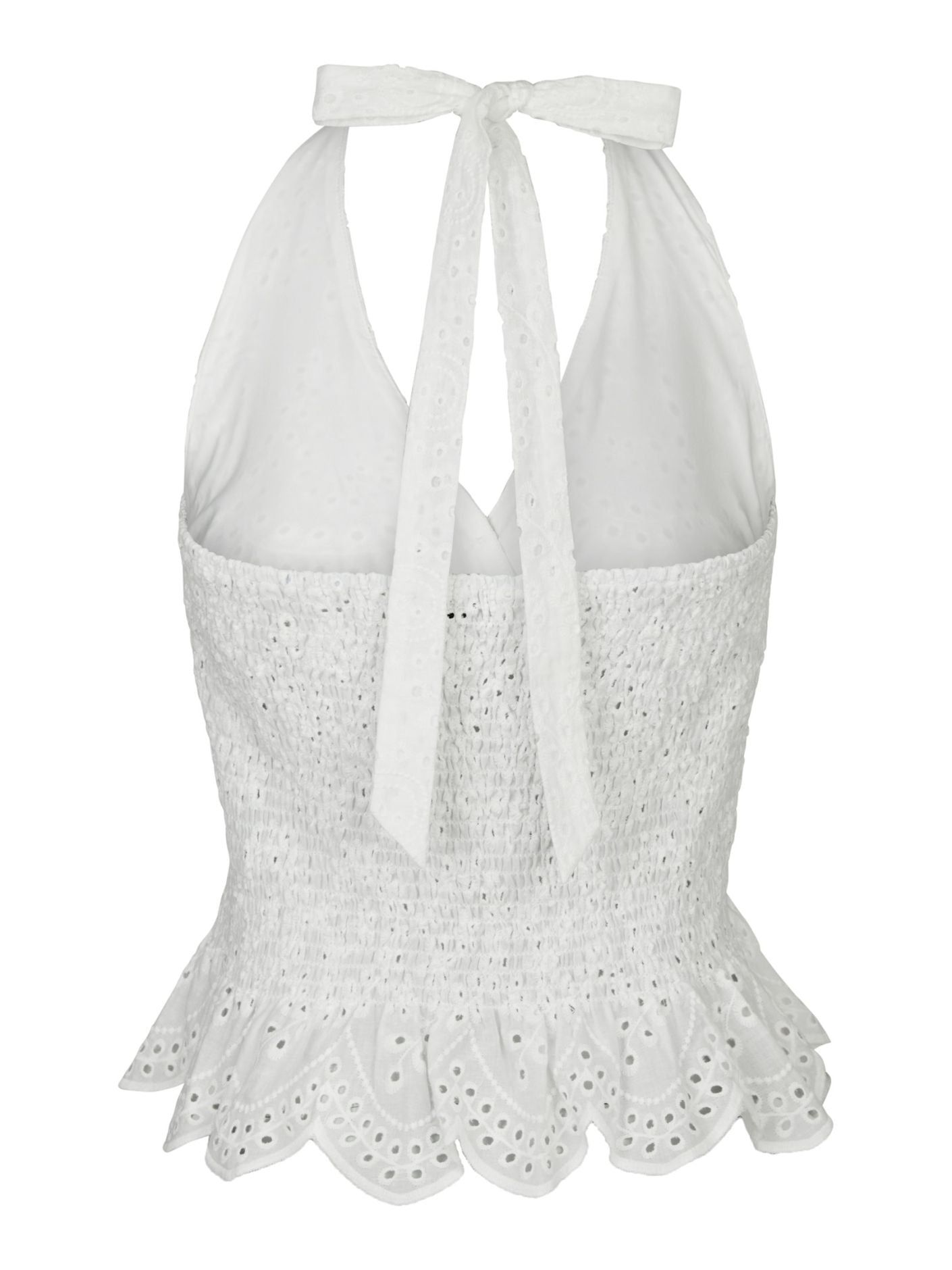 Ribbi Halter Neck Top White