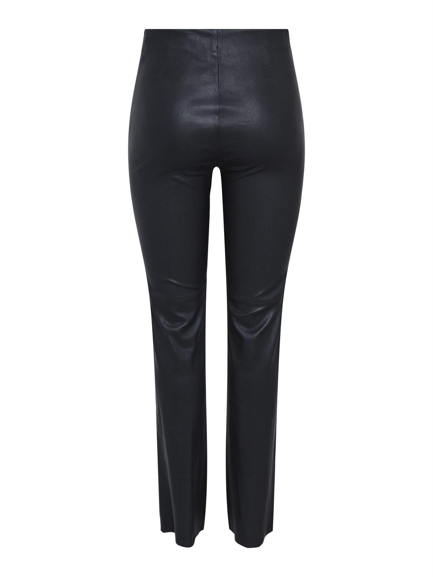 YASZELLU Bootcut Leather Pant Black