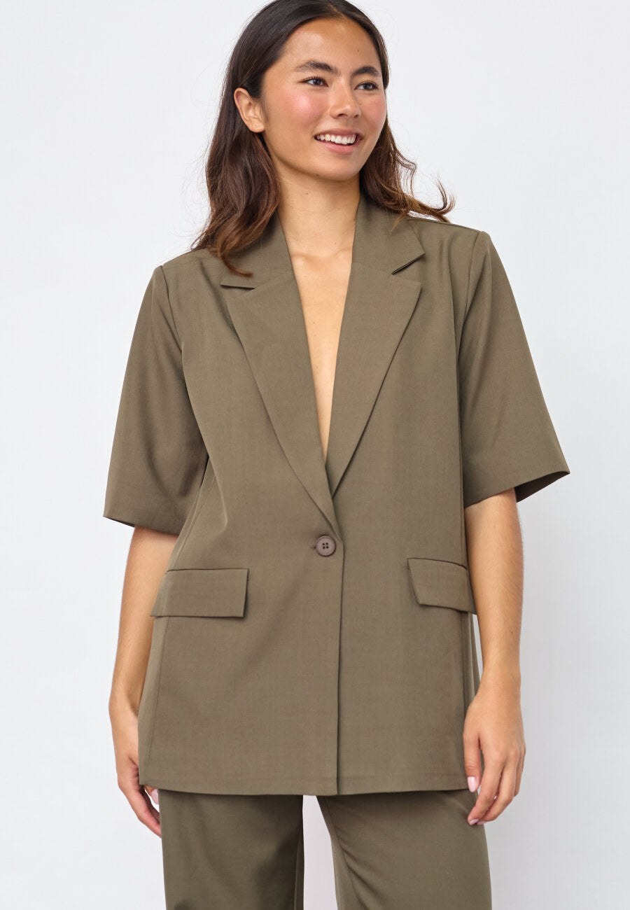 Viksa Blazer Olive Melange