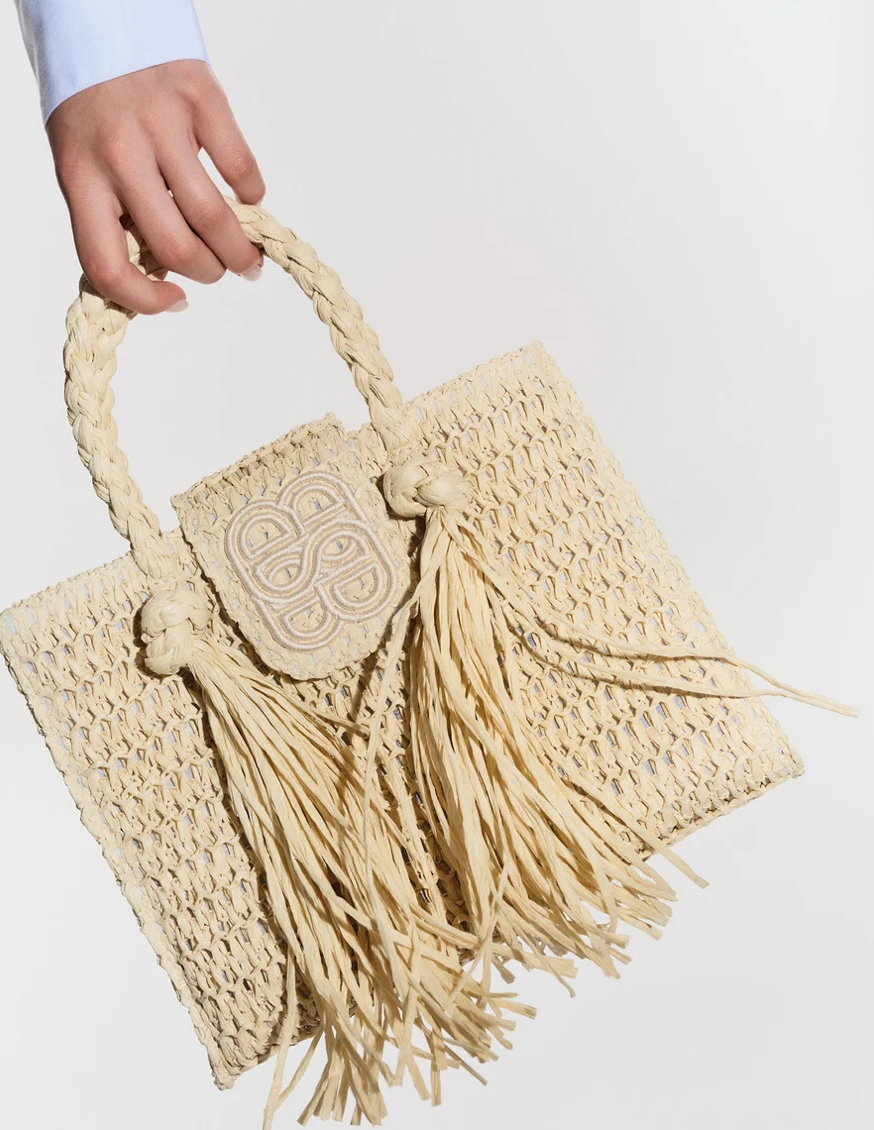 Sigrid Straw Bag Beige