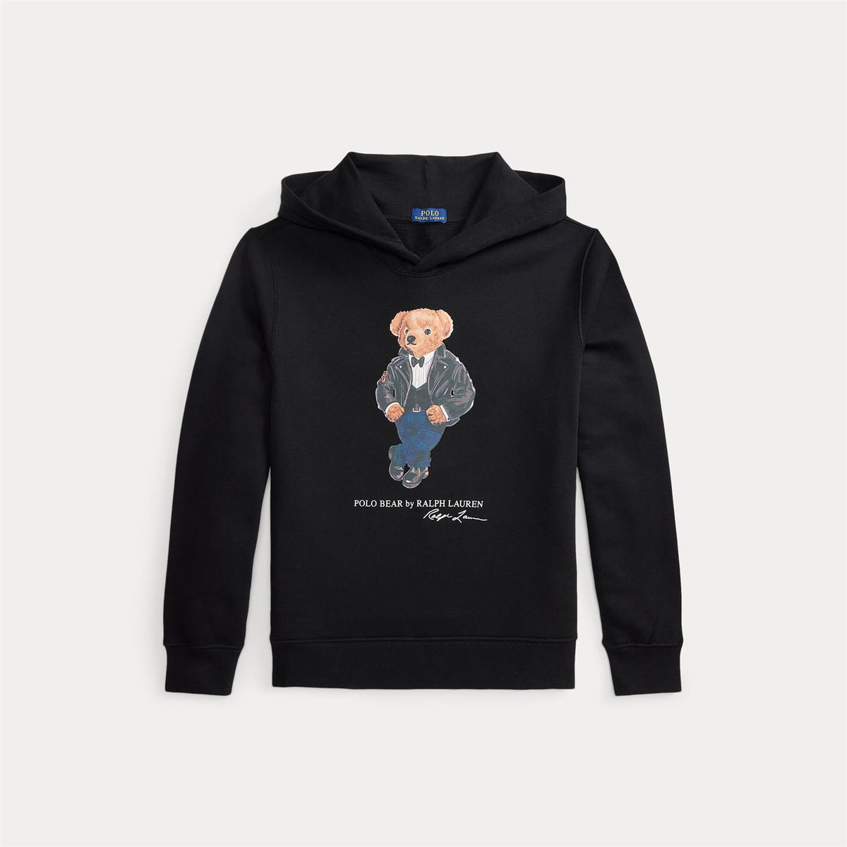 Polo Bear Fleece Hoodie Polo Black