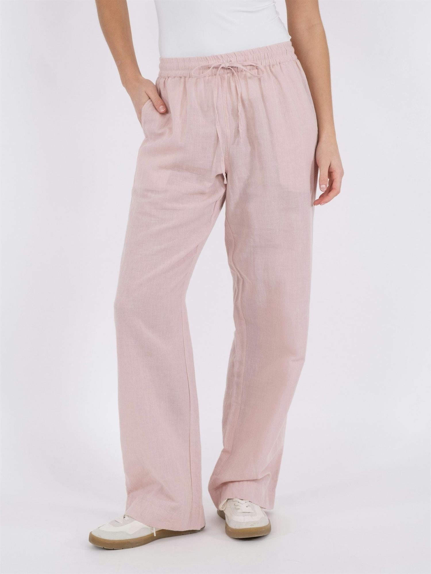 Sonar Linen Pants Rose Smoke