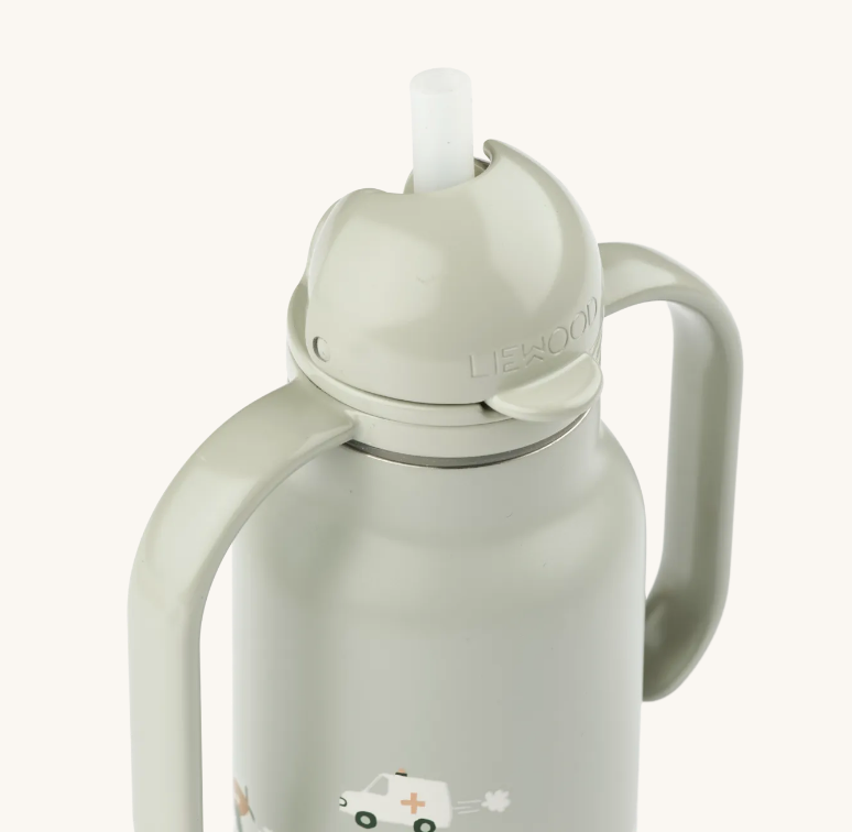 Kimmie Water Bottle 250ML Vehicles/Dove Blue