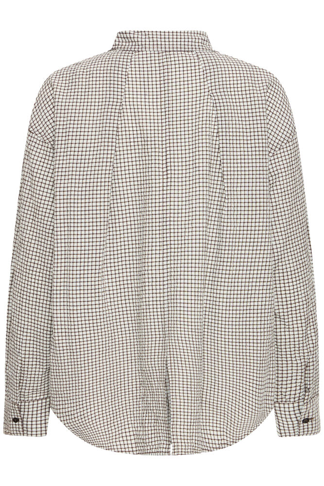 Feja Shirt Chicory Coffee Check Brown