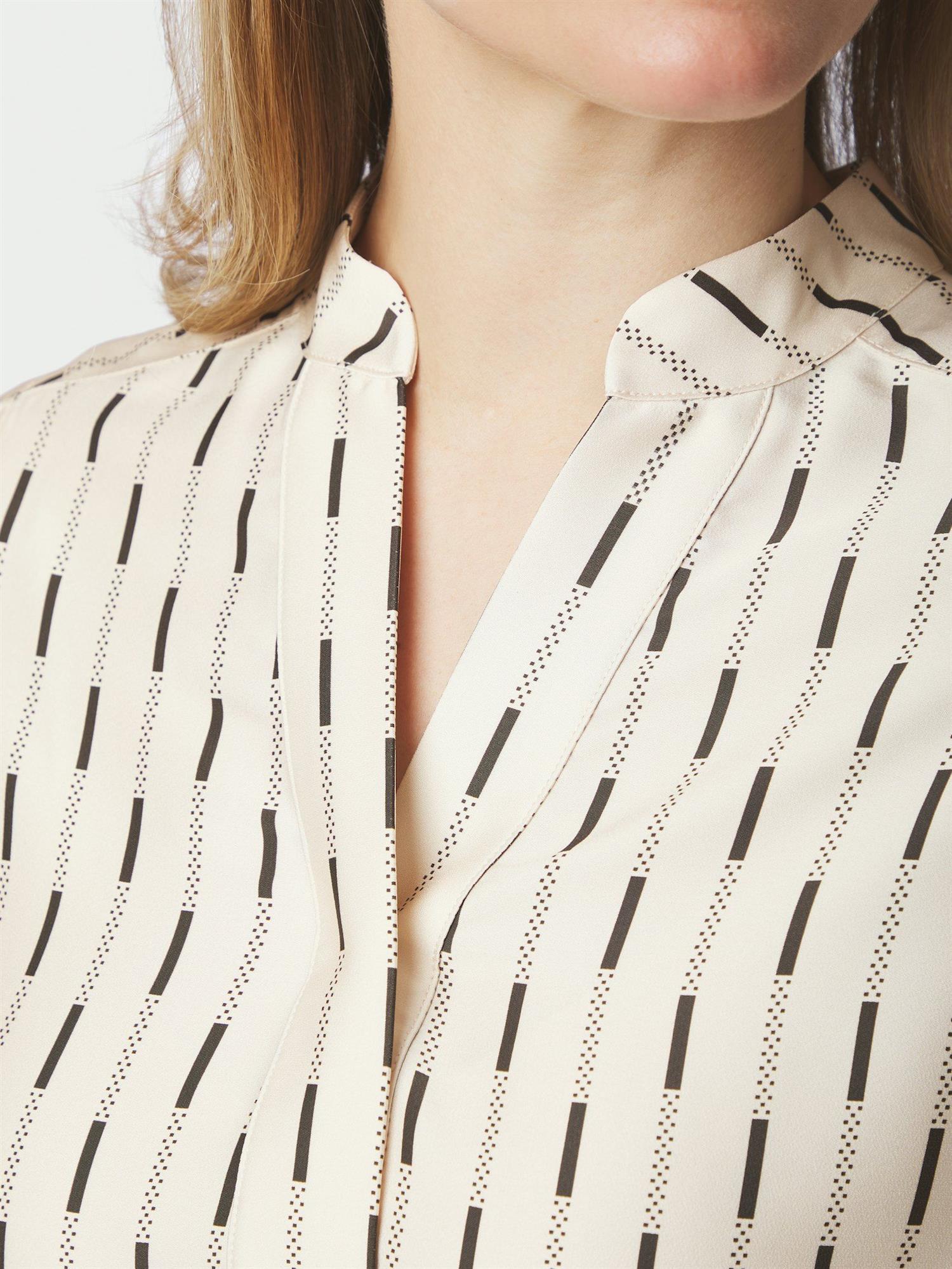 Camile Print Blouse Creme