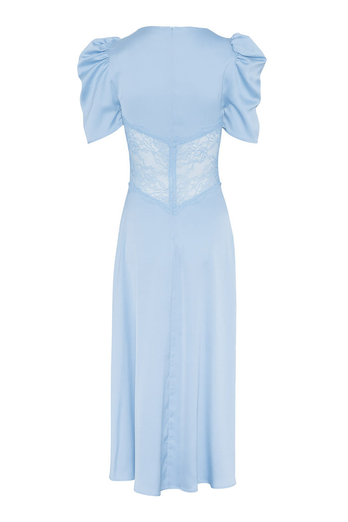 Francis Lace Midi Dress Light Blue