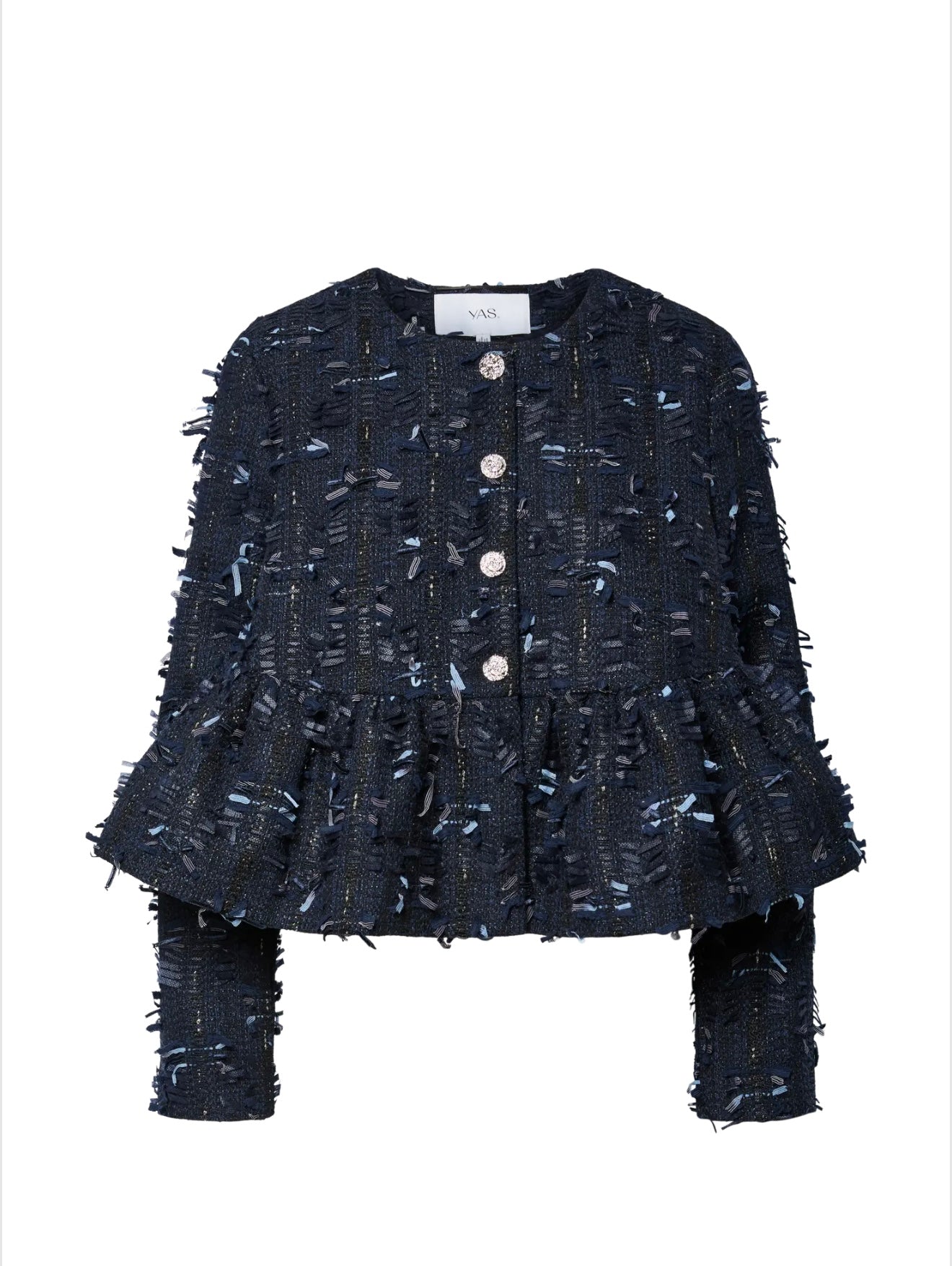 YASDIRA LS SHORT JACKET NAVY BLAZER