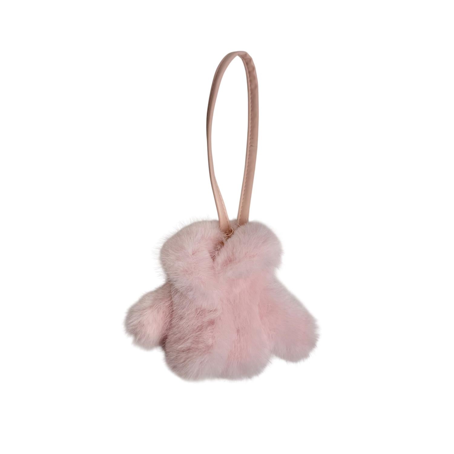 Bagcharm Fuskepelsjakke Rosa