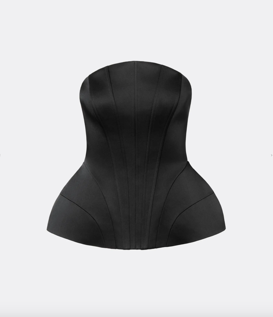 Bellina Sculpted Corset Top Black