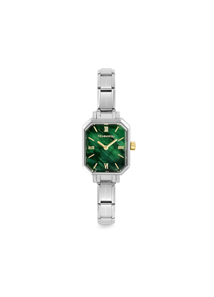 Paris Watch Rectangular Malachite Green