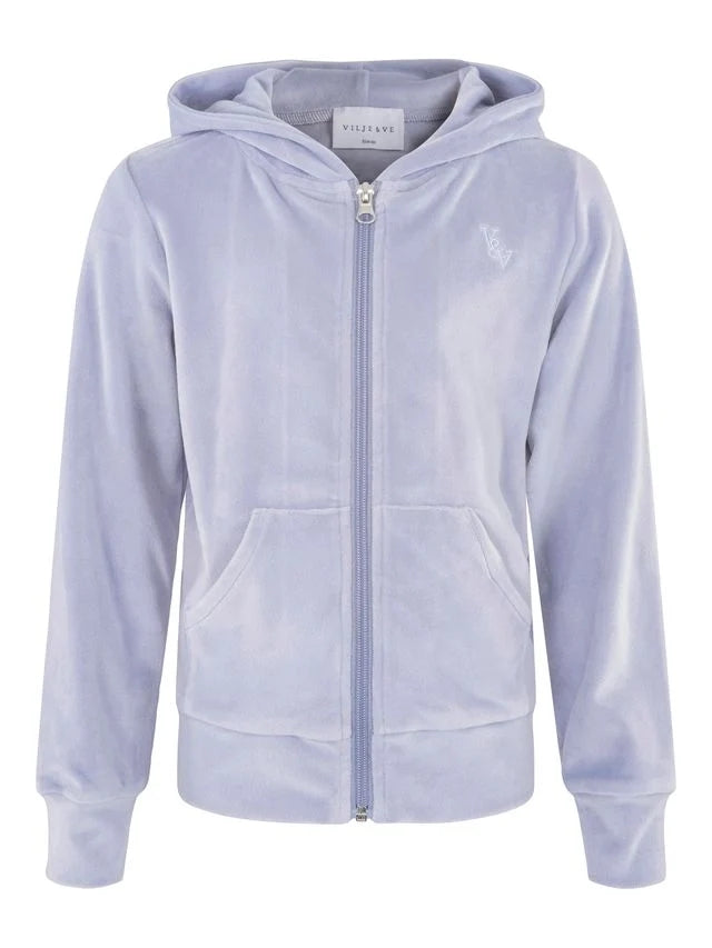 Hermine Velour Jacket Sky Blue